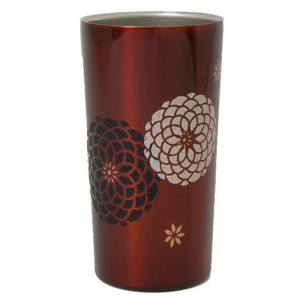 タンブラー 450ml ステンレス 真空二重構造 百華 コップ 日本製 （ ステンレスタンブラー トール 保温 保冷 マグカップ 保温タンブラー 保温マグ カップ マグ 保冷タンブラー 和柄 おしゃれ かわいい 和モダン 花柄 ） 【 春慶 】
