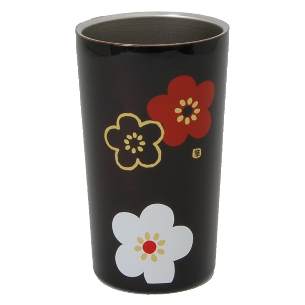 タンブラー 320ml ステンレス 真空二重構造 華文様梅 コップ 日本製 （ ステンレスタンブラー 保温 保冷 マグカップ 保温タンブラー 保温マグ カップ マグ 保冷タンブラー 和柄 おしゃれ かわいい 和モダン 花柄 ） 【 春慶 】