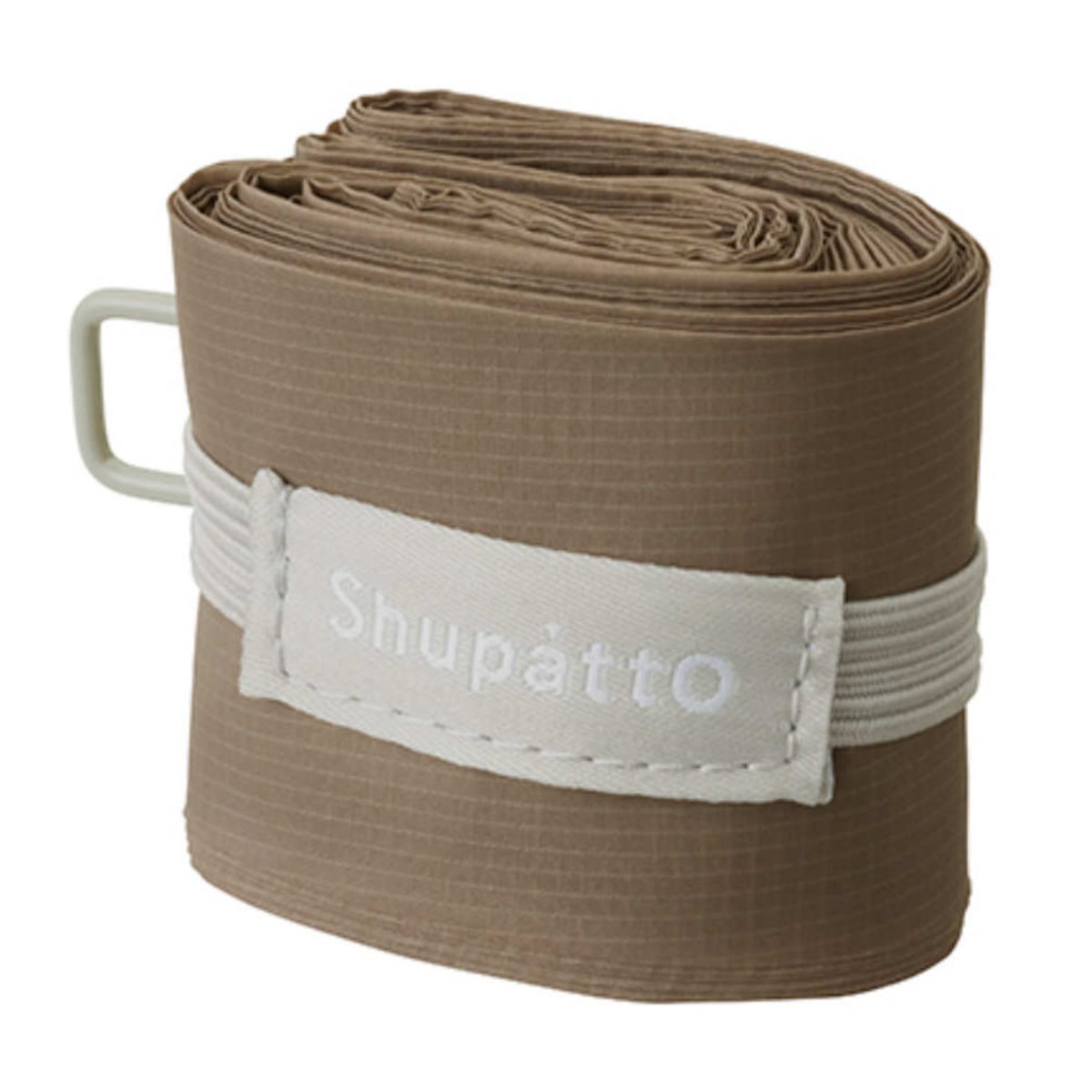 マーナ エコバッグ シュパット shupatto ミニマル 無地 12L （ MARNA エコバック マイバッグ 折りたたみ コンパクト しゅぱっと シュパッと しずく レジ袋 レジバッグ 買い物袋 洗える 丈夫 軽量 マチ広 おしゃれ ） 【ブラウン】