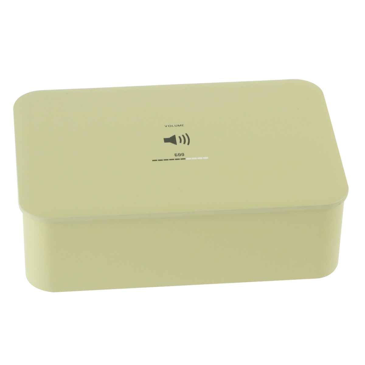 弁当箱 1段 600ml クリア―塗装 VOLUME S （ レンジ対応 食洗機対応 大人 女子 お弁当箱 ランチボックス 一段 レンジOK 食洗機OK 中子付き ランチバンド付き 弁当 お弁当 日本製 ）【 ベージュ 】