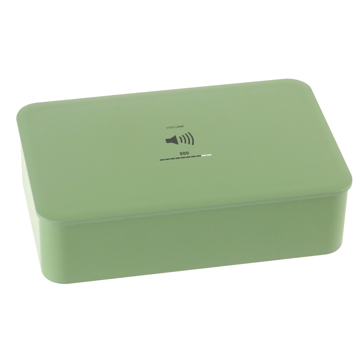 弁当箱 1段 800ml クリア―塗装 VOLUME M （ レンジ対応 食洗機対応 お弁当箱 ランチボックス 一段 大人 大容量 男子 レンジOK 食洗機OK 中子付き ランチバンド付き 弁当 お弁当 男性 日本製 ）【 グリーン 】