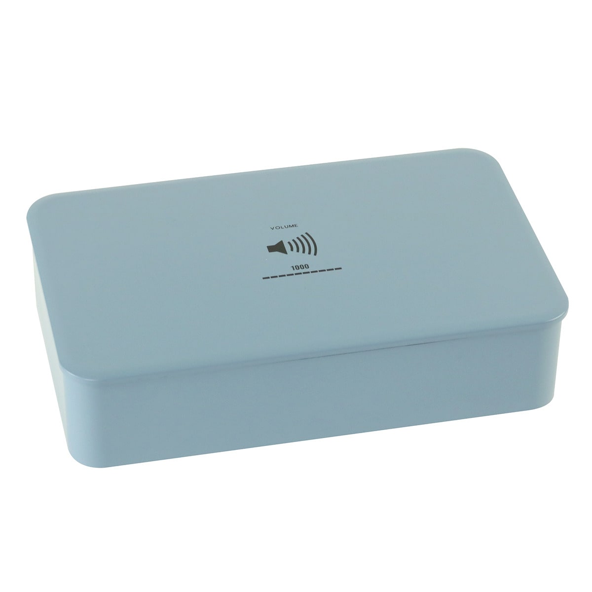 弁当箱 1段 1000ml クリア―塗装 VOLUME L （ レンジ対応 食洗機対応 お弁当箱 ランチボックス 一段 大人 大容量 男子 レンジOK 食洗機OK 中子付き ランチバンド付き 弁当 お弁当 男性 日本製 ）【 ブルー 】