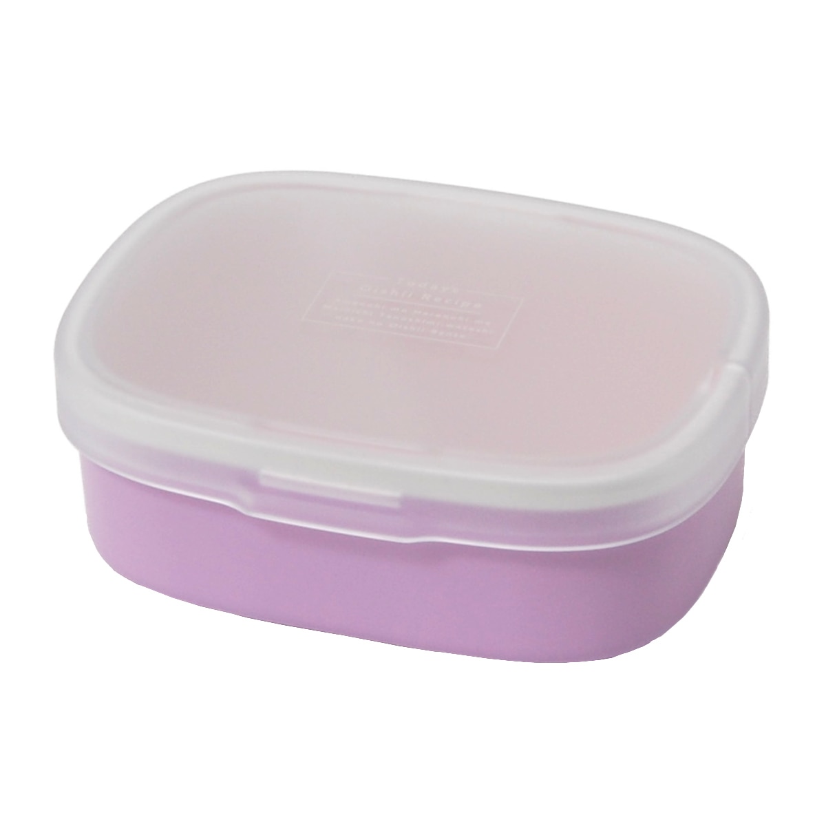 弁当箱 1段 400ml ワンタッチランチ S iro iro （ お弁当箱 女子 大人 レンジ対応 食洗機対応 ランチボックス 一段 レンジOK 食洗機OK 仕切り付き 弁当 お弁当 日本製 女性 ）【 ブルーベリー 】