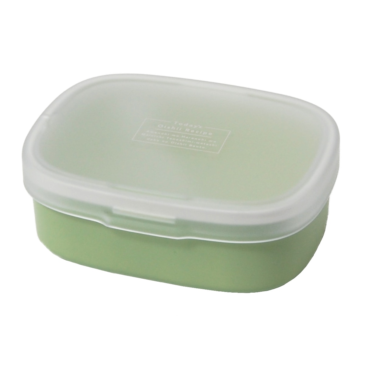 弁当箱 1段 400ml ワンタッチランチ S iro iro （ お弁当箱 女子 大人 レンジ対応 食洗機対応 ランチボックス 一段 レンジOK 食洗機OK 仕切り付き 弁当 お弁当 日本製 女性 ）【 ピスタチオ 】