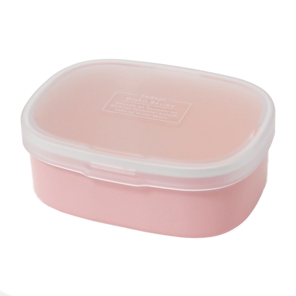 弁当箱 1段 600ml ワンタッチランチ M iro iro （ お弁当箱 女子 大人 レンジ対応 食洗機対応 ランチボックス 一段 女子 レンジOK 食洗機OK 仕切り付き 弁当 お弁当 日本製 女性 ）【 ピーチ 】