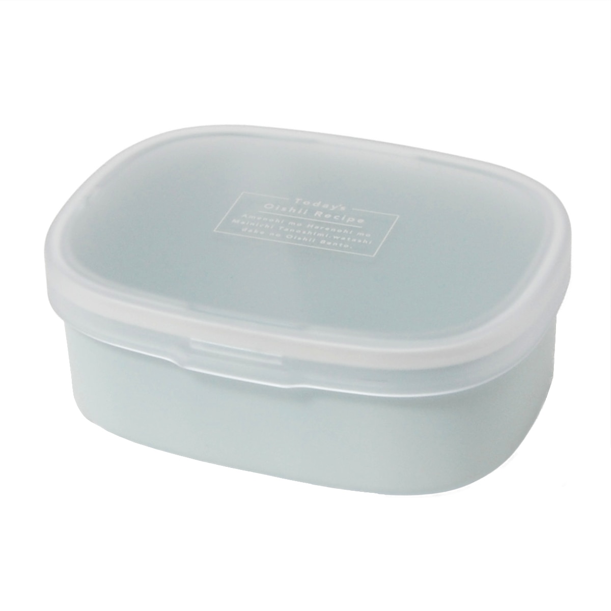 弁当箱 1段 600ml ワンタッチランチ M iro iro （ お弁当箱 女子 大人 レンジ対応 食洗機対応 ランチボックス 一段 女子 レンジOK 食洗機OK 仕切り付き 弁当 お弁当 日本製 女性 ）【 ソーダ 】