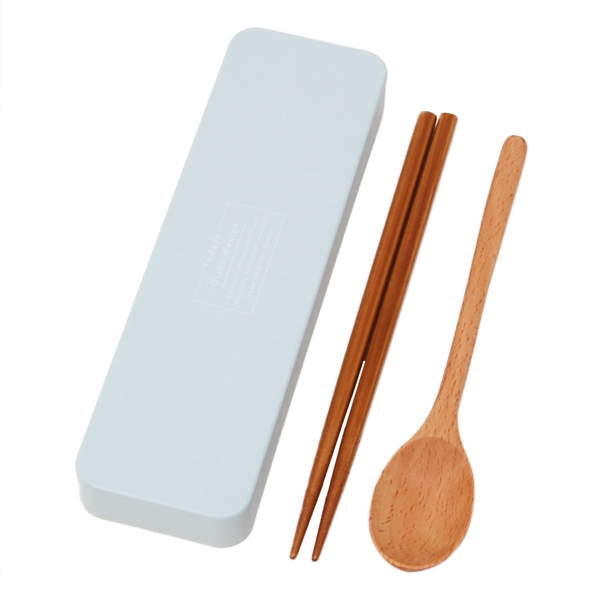 コンビセット 箸 スプーン 18cm iro iro スライド （ カトラリーセット お箸 カトラリー セット 女子 お弁当用 弁当 お弁当 持ち運び 携帯用 女性 ） 【 ソーダ 】