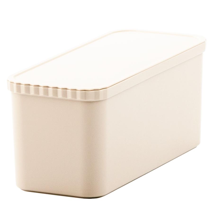 インナーボックス6 スタックアップコンテナー専用 （ 収納ボックス 収納ケース 蓋付き インナーケース 小物収納 ボックス 日本製 収納 ケース 工具箱 プラスチック おしゃれ アウトドア 専用ケース フタ付き 屋外 屋内 ） 【ベージュ】