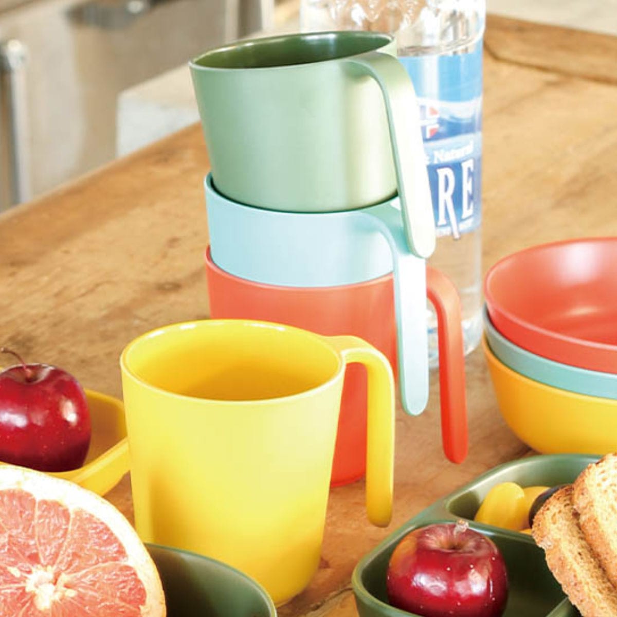 ダルトン マグカップ 420ml M＆B グリップカップ プラスチック バンブーファイバー （ DULTON 食洗機対応 コップ カップ マグ バンブー素材 軽い 割れにくい アウトドア キャンプ ピクニック 持ち運び カラフル おしゃれ ）【 グリーン 】