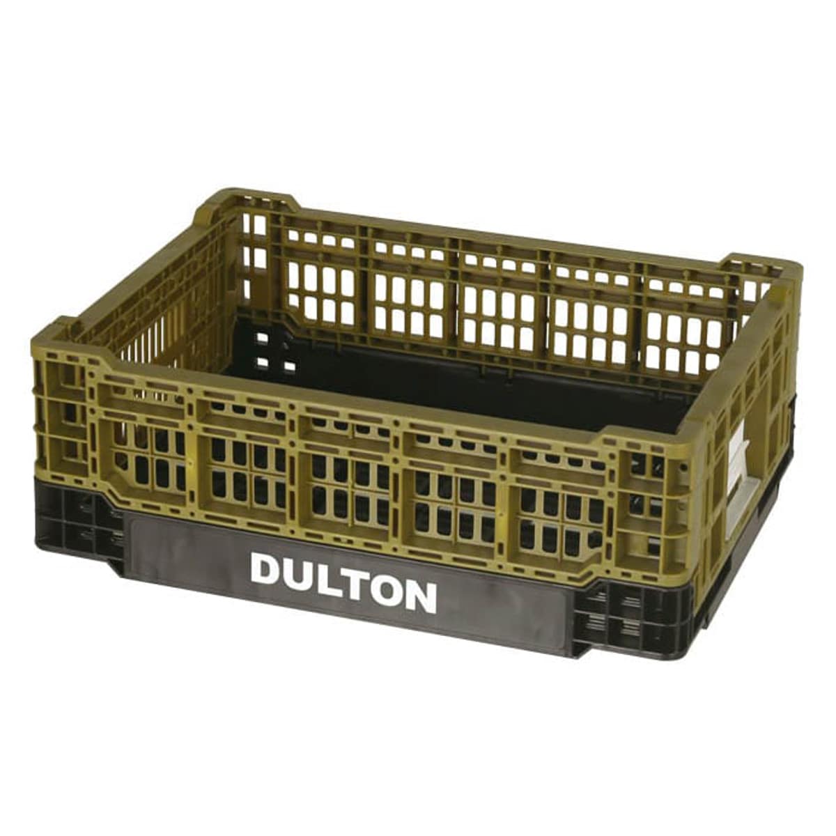 ダルトン DULTON フォールディングメッシュストレージ 幅30×奥行40×高さ14cm （ 収納ボックス コンテナ 収納 折りたたみ 11L バスケット かご 小物収納 カゴ アウトドア キャンプ 小物入れ 車載 工具箱 おしゃれ 頑丈 ）【 オリーブ 】