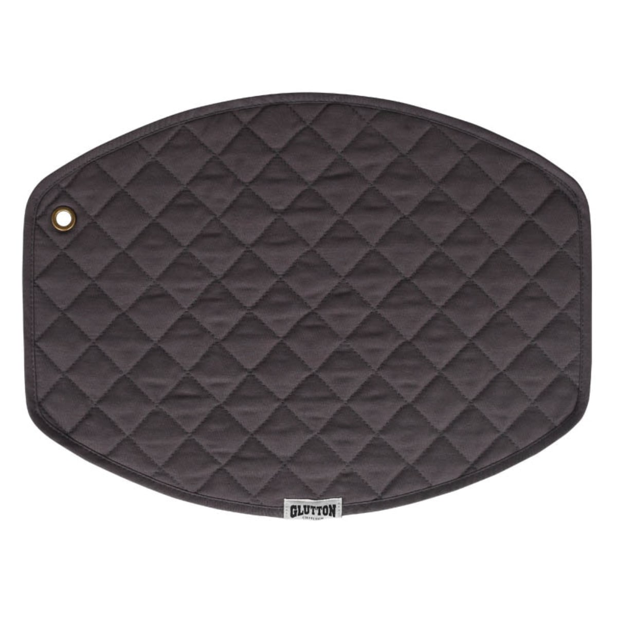 DULTON ランチョンマット 46×34cm グルートトン プレイスマット 綿100％ （ ランチマット テーブルウェア インテリア キッチン用品 おしゃれ 洗える 洗濯可能 キルティング キルト カジュアル アウトドア ハトメ付き ）【 ダークグレー 】