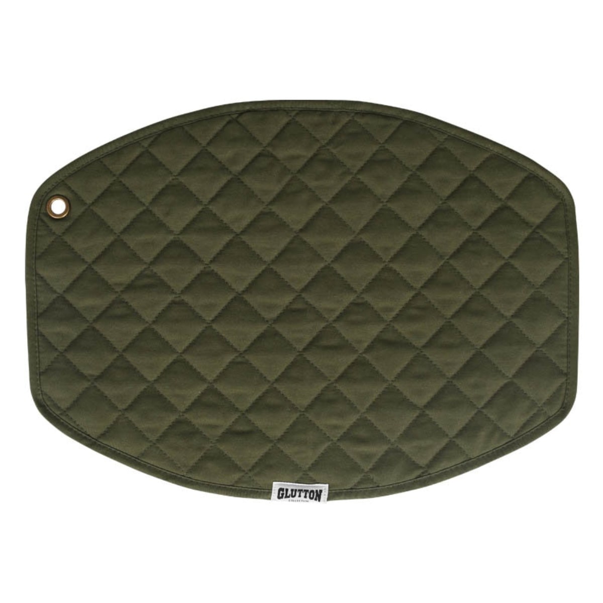 DULTON ランチョンマット 46×34cm グルートトン プレイスマット 綿100％ （ ランチマット テーブルウェア インテリア キッチン用品 おしゃれ 洗える 洗濯可能 キルティング キルト カジュアル アウトドア ハトメ付き ）【 フォレストグリーン 】