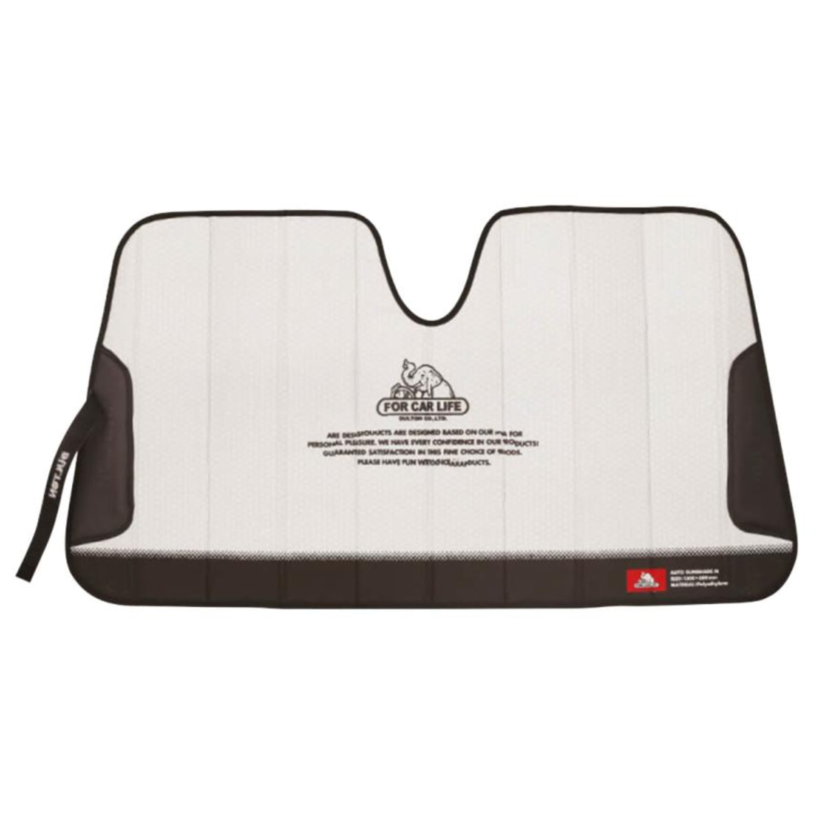 ダルトン オートサンシェード Mサイズ FOR CAR LIFE （ DULTON カーサンシェード 車 サンシェード フロント 吸盤不要 カー用品 劣化軽減 日よけ 日除け 断熱 UVカット 熱中症対策 おしゃれ 車用品 ） 【ホワイト】