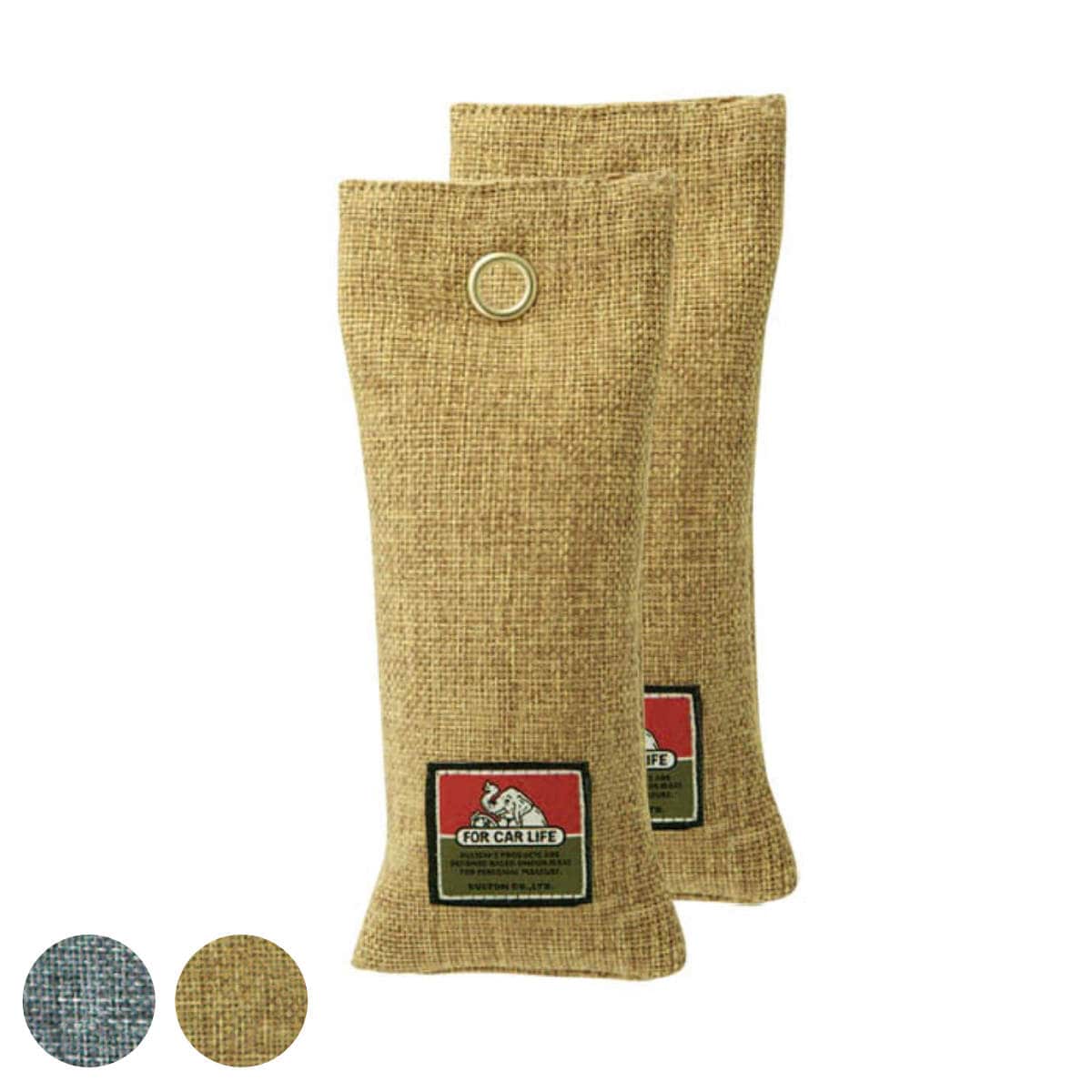 ダルトン チャコールデオドラントバッグ 75g×2個入り FOR CAR LIFE （ DULTON 消臭バッグ 除湿バッグ 消臭剤 除湿剤 竹炭 抗菌 車 クローゼット 靴 シューズ ブーツ スニーカー 繰り返し使える おしゃれ インテリア 消臭グッズ ）【 グレー 】