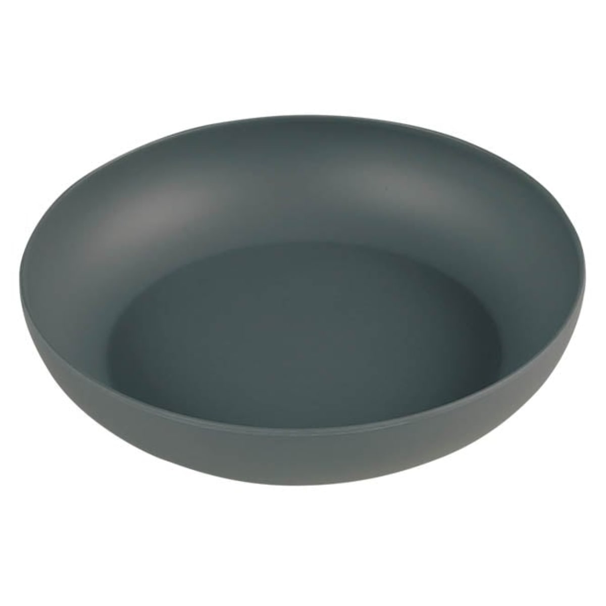 プレート 21cm L M&B ディーププレート プラスチック バンブーファイバー （ 食洗機対応 深皿 皿 お皿 バンブー 竹 割れにくい 軽い ビタミンカラー アウトドア キャンプ ピクニック カレー パスタ 子ども おしゃれ 深め ）【 グレー 】