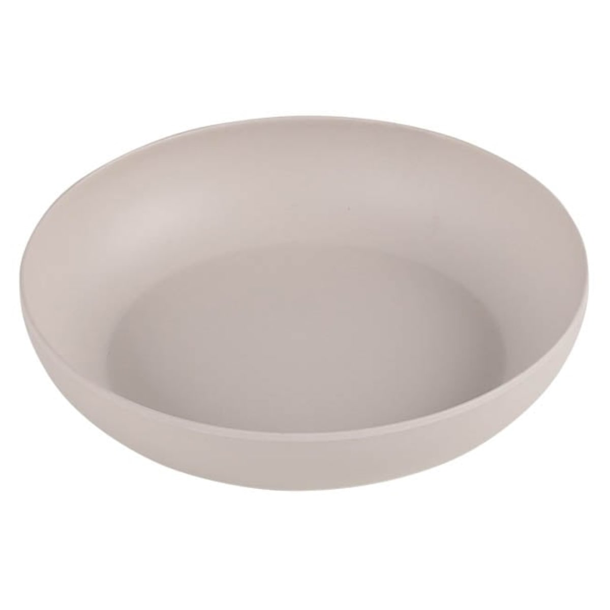 プレート 21cm L M&B ディーププレート プラスチック バンブーファイバー （ 食洗機対応 深皿 皿 お皿 バンブー 竹 割れにくい 軽い ビタミンカラー アウトドア キャンプ ピクニック カレー パスタ 子ども おしゃれ 深め ）【 グレージュ 】