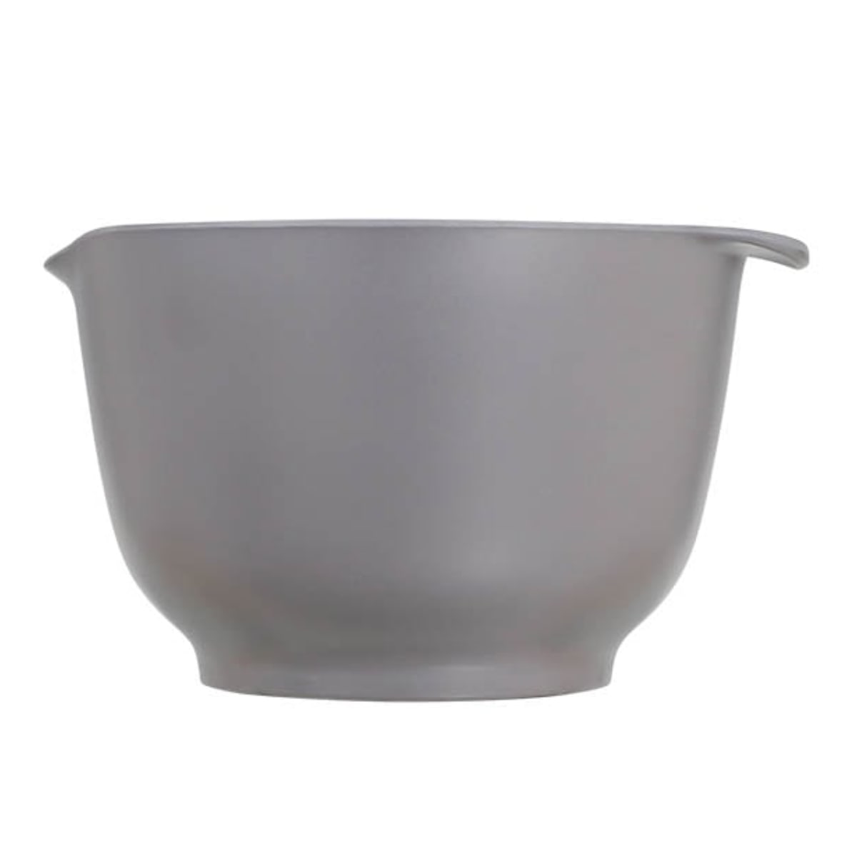 ボウル 21cm S M&B ミキシングボウル プラスチック バンブーファイバー （ 食洗機対応 ミキシングボール 調理器具 バンブー 竹 割れにくい 軽い アウトドア キャンプ ピクニック 取っ手付き 注ぎ口 深型 滑り止め付き おしゃれ ）【 グレー 】