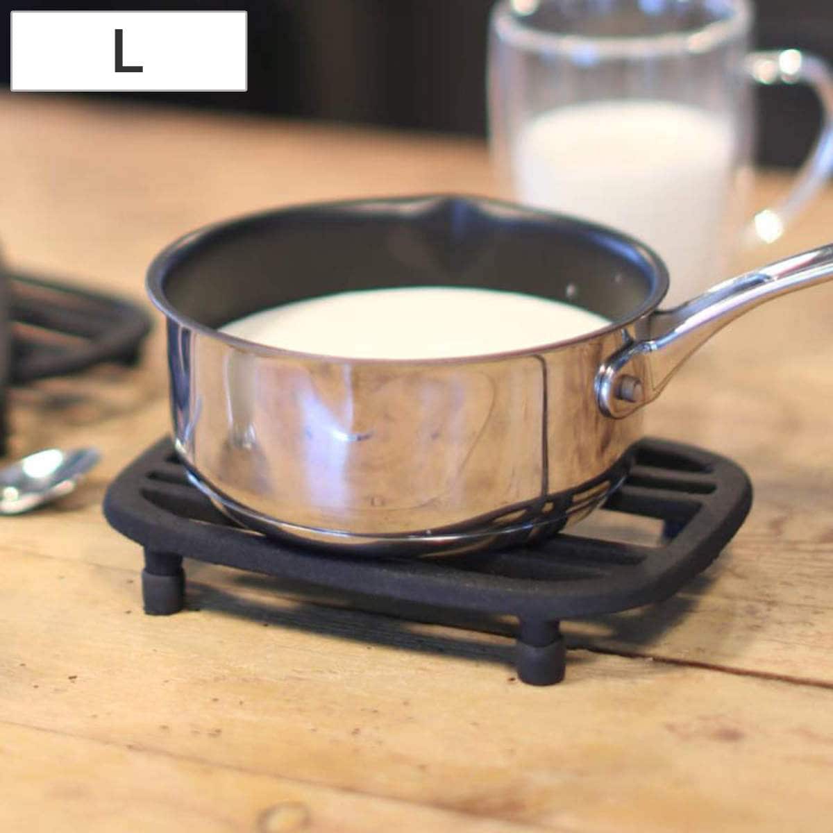 ダルトン 鍋敷き アイアントリベットオブロング L （ DULTON アイアン 鍋しき なべ敷き なべしき 鍋置き 鍋敷 トリベット 楕円形 アイアン製 キッチン雑貨 キッチングッズ おしゃれ ）