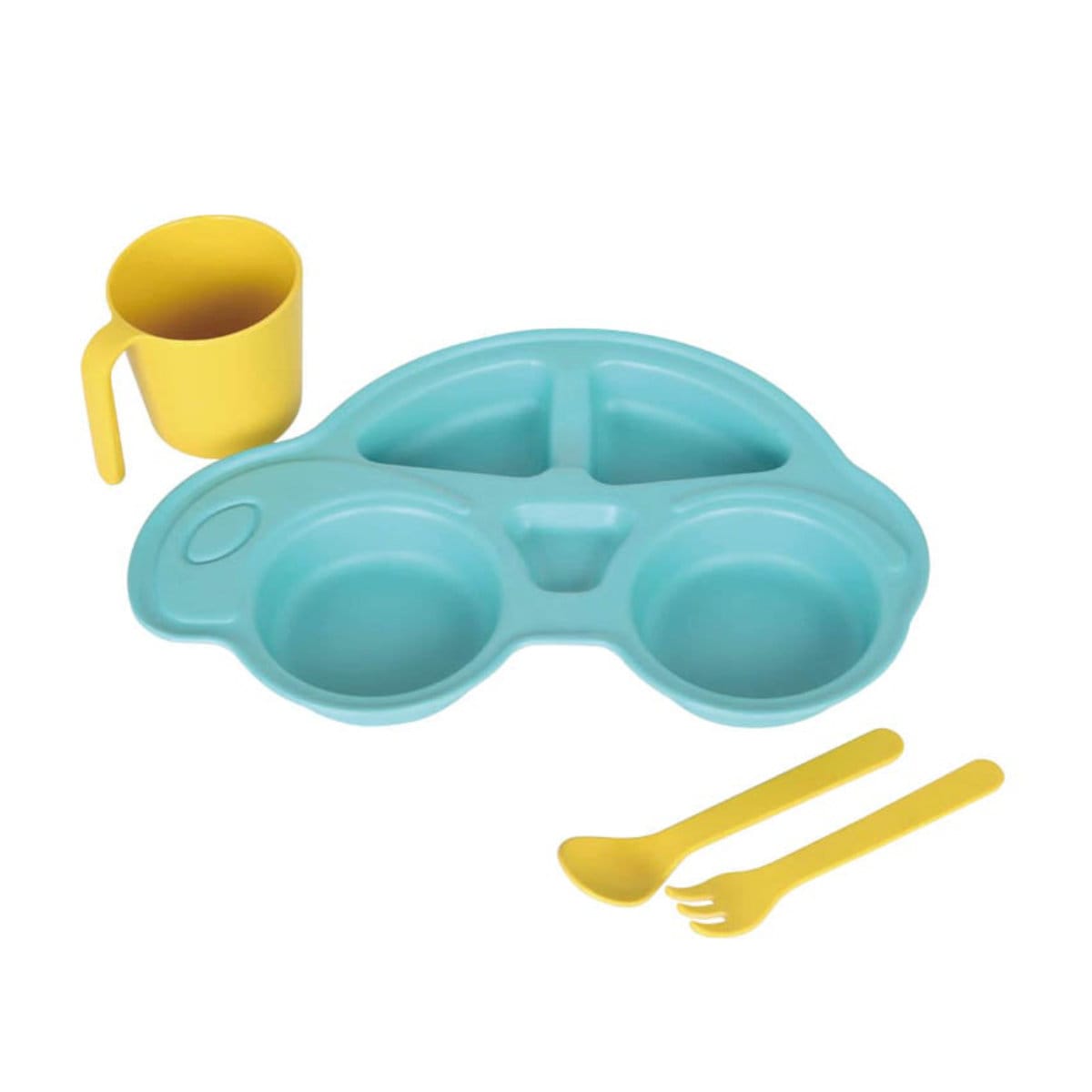 ダルトン キッズプレートセット 29cm M&B カー プラスチック （ DULTON 食洗機対応 子ども用 プレート マグカップ カトラリー 食器セット お皿 マグ コップ スプーン フォーク 車 キッズ ジュニア おしゃれ ）