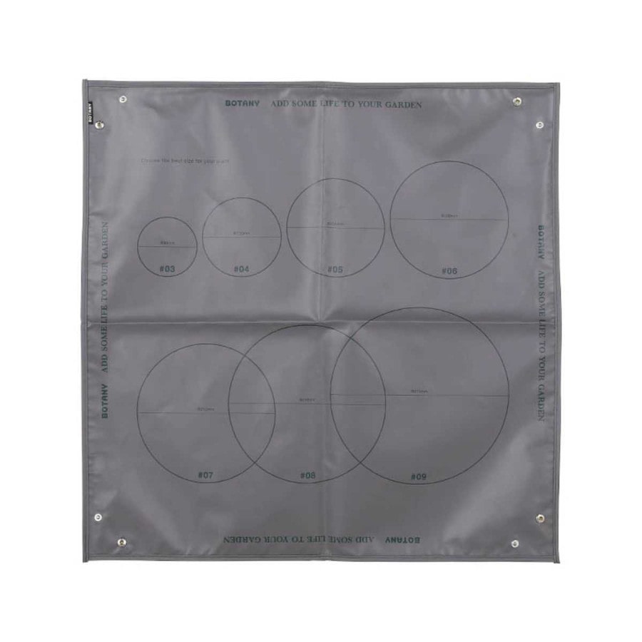 ダルトン 園芸シート リポットシートS 73×73cm （ 植え替えシート サニーシート 植替え 植物 株分け 汚れ防止 シート 正方形 ガーデニングトレーシート スナップ コンパクト 土 配合 ベランダ 庭 軽量 鉢 号数 ） 【グレー】