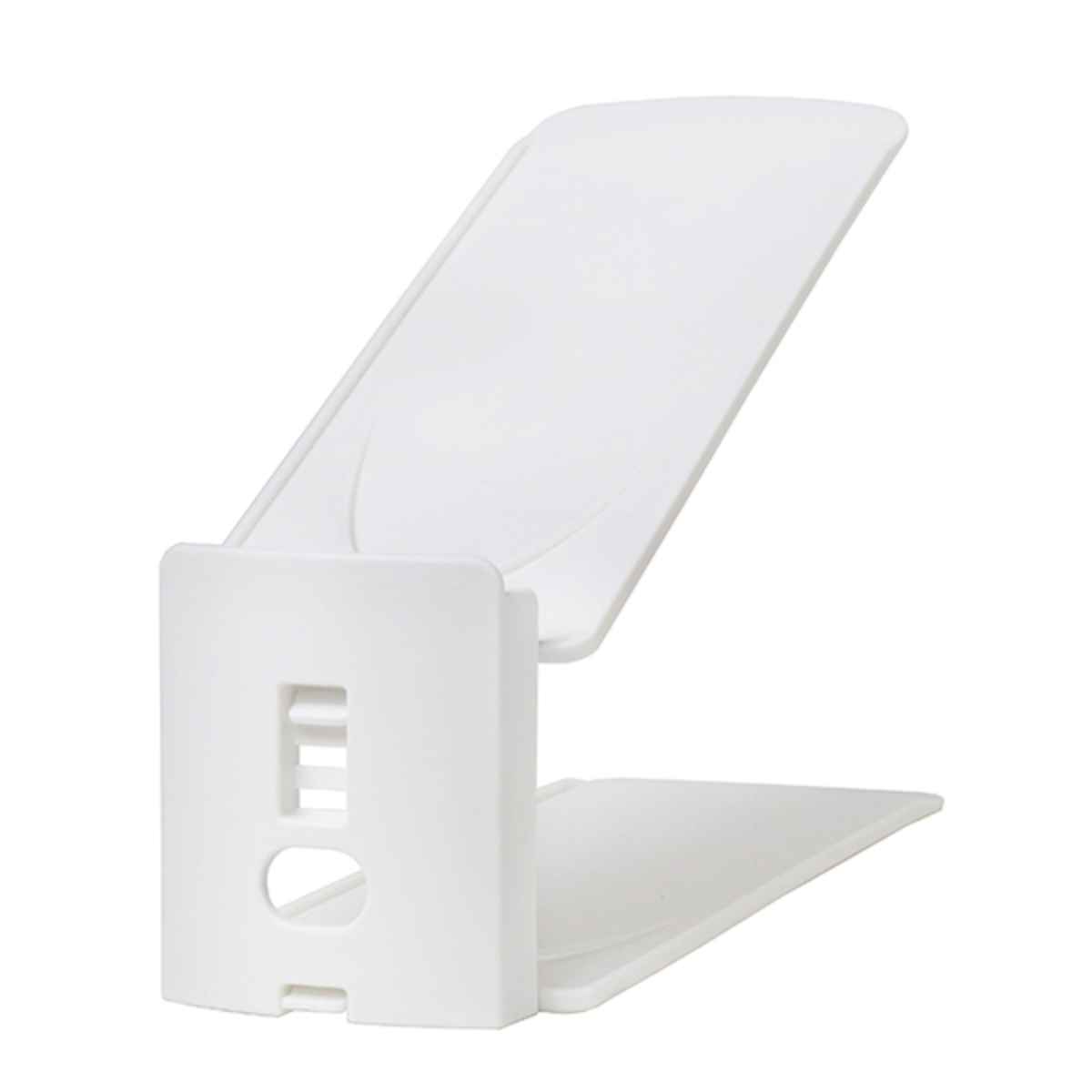 靴ホルダー 高さ調整可 10個セット （ 下駄箱 靴 ホルダー 10個 玄関 下駄箱収納 靴収納 玄関収納 省スペース スリム 高さ調節可能 シューズホルダー 靴スタンド 下駄箱整理 靴箱 整理 日本製 ）