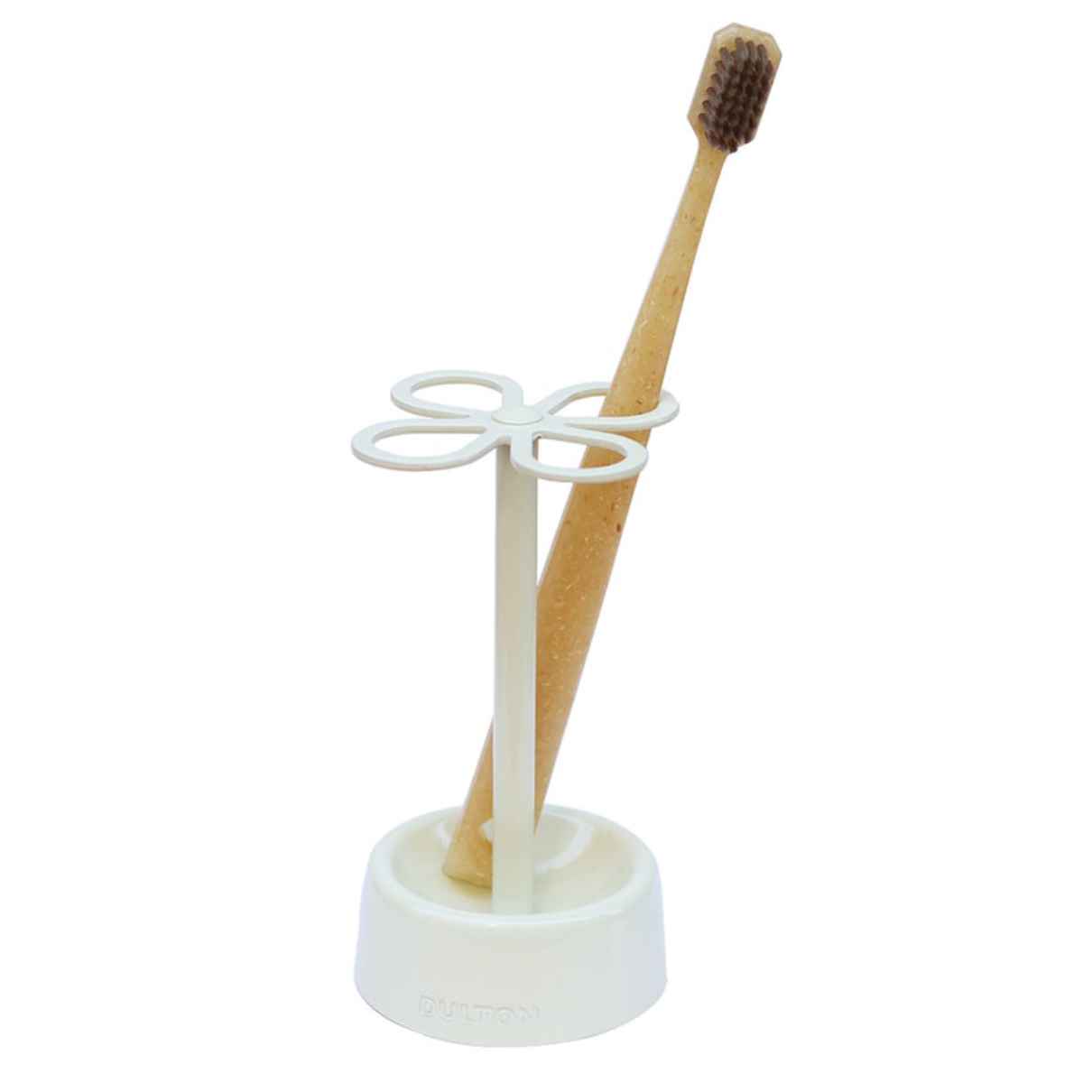 ダルトン 歯ブラシスタンド 4ホールトゥースホルダー アイボリー （ DULTON 歯ブラシホルダー 洗面用品 歯ブラシ立て 歯磨き 洗面所収納 デンタル用品 歯磨き入れ 歯ブラシ置き はみがき 花 シンプル ）