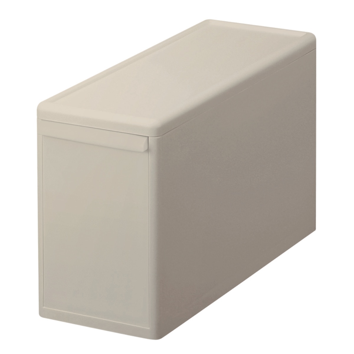 収納ケース 同色3個組 組み合わせて使える収納ケース スリムL （ 収納 プラスチック 引き出し 幅17×奥行46.5×高さ28cm 日本製 クローゼット 隙間収納 収納ボックス スリム 脱衣所 押入れキッチン 積み重ね 同色3個セット ） 【オールベージュ】