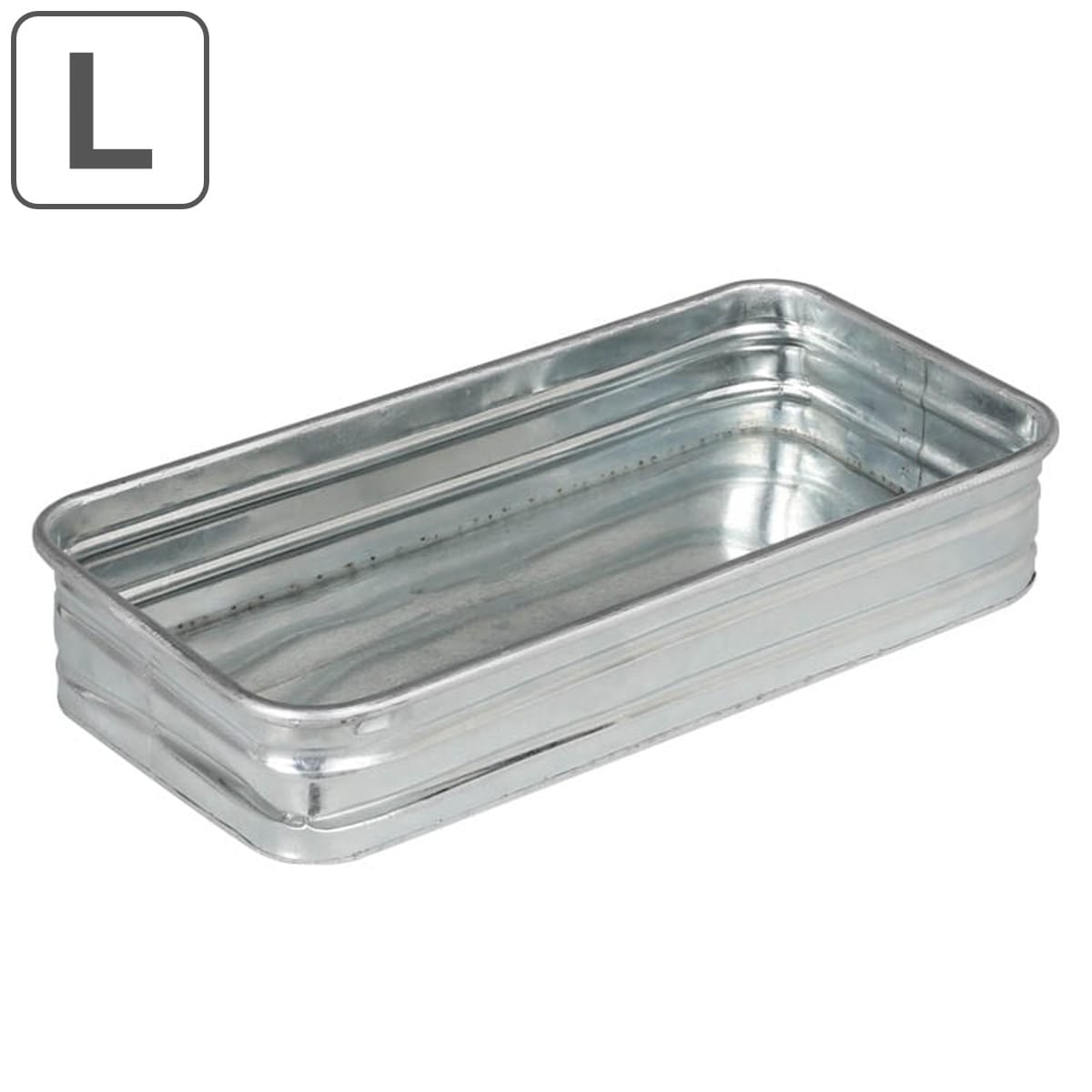 ダルトン トレー レクタングルトレイ Lサイズ スチール （ DULTON トレイ プラントトレー 花器 皿 長方形 プランター 四角 植木鉢 植物 花 観葉植物 多肉植物 園芸 直植え 寄せ植え インテリア 花資材 卓上 小物入れ ）