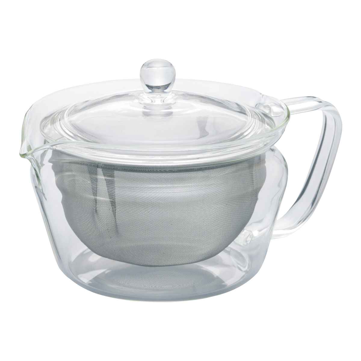 ハリオ 茶茶急須 禅 450ml 耐熱ガラス CHZ-45T （ HARIO 電子レンジ対応 きゅうす ティーポット 茶器 ポット ガラス 茶こし付き 茶漉し お茶 洗いやすい 煎茶 緑茶 ほうじ茶 おしゃれ ）