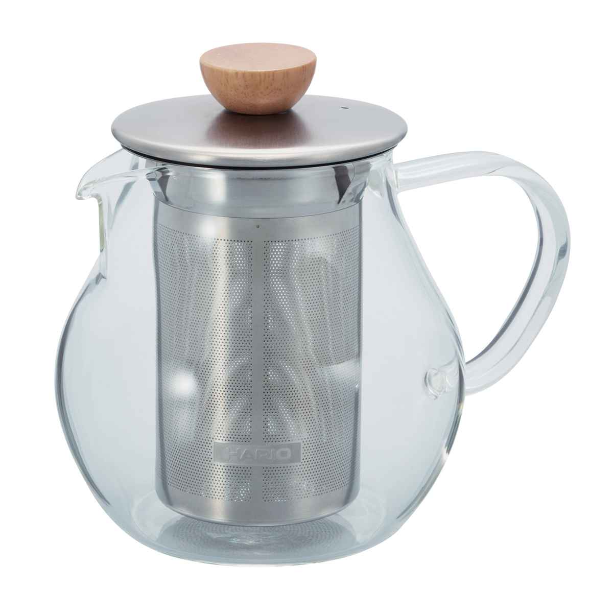 ハリオ ティーポット 450ml 耐熱ガラス TPC-45HSV （ HARIO 電子レンジ対応 ティーピッチャー 紅茶ポット ストレーナー 茶こし ティーサーバー 紅茶 ガラスティーポット おしゃれ お茶用品 ティーウェア 茶器 広口 ガラス ）