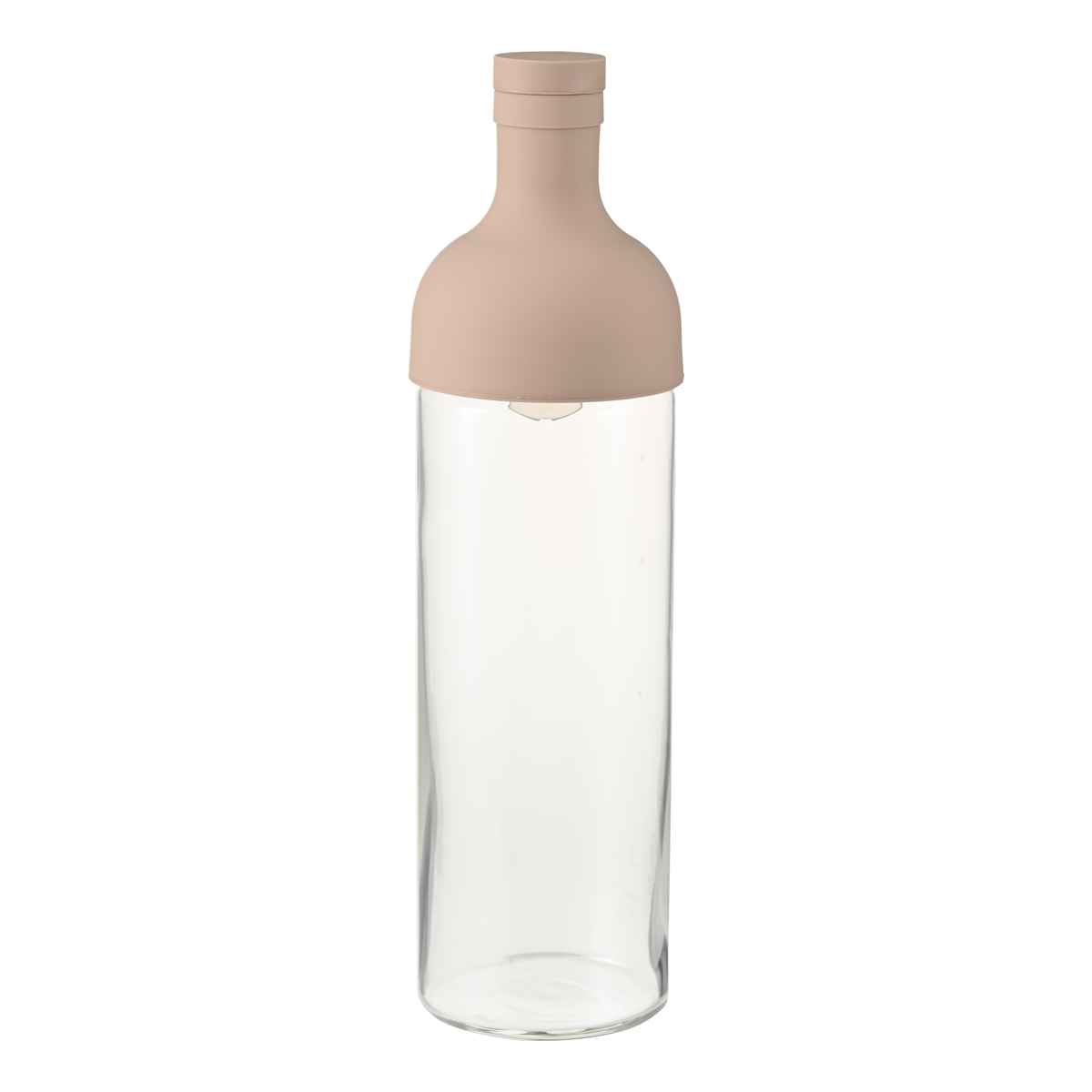 ハリオ フィルターインボトル 750ml Filter-in Bottle Portable 耐熱ガラス FIB-75 （ HARIO 食洗機対応 冷水筒 水差し 麦茶ポット 水さし 冷水ポット ガラス製 熱湯 スリム ストレーナー付き 茶こし付き 茶漉し ガラス ） 【スモーキーピンク】