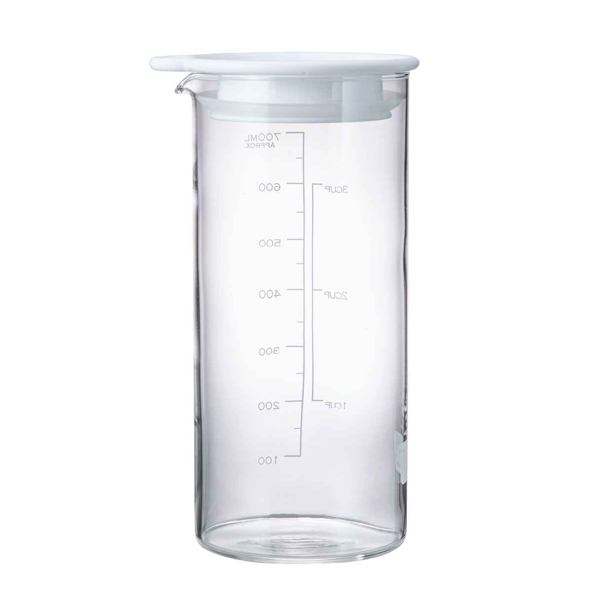 ハリオ 保存容器 700ml ビネガーズピクルスポット （ HARIO 耐熱ガラス 密閉 ガラス ピッチャー 冷水筒 食洗機対応 メモリ付き レシピ付き キャニスター ビネガードリンク 0.7L ガラス容器 ガラス保存容器 ）