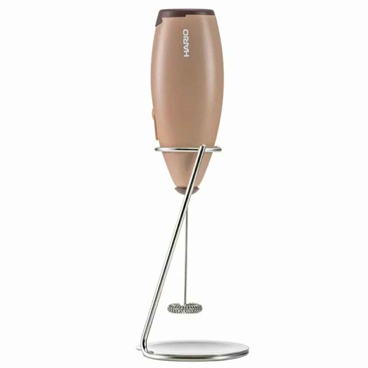 ハリオ ミルククリーマー クリーマー・ゼット CZ-1BR （ HARIO クリーマー ミルクフォーマー 電動 ミルク泡立て器 スタンド付き カプチーノ カフェラテ 電池式 コーヒー 珈琲 ミルク 泡だて器 ）