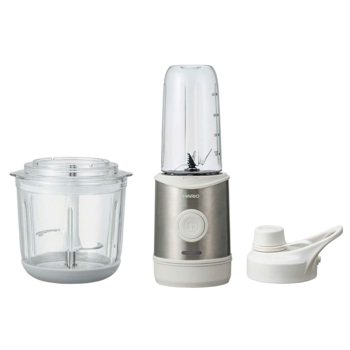 ハリオ 2WAYブレンダー ブレンダー フードプロセッサー （ HARIO 調理家電 キッチン家電 万能調理器 2WAY コードレス みじん切り器 電動ジューサー 電動ミキサー フードチョッパー フードカッター 下ごしらえ ）