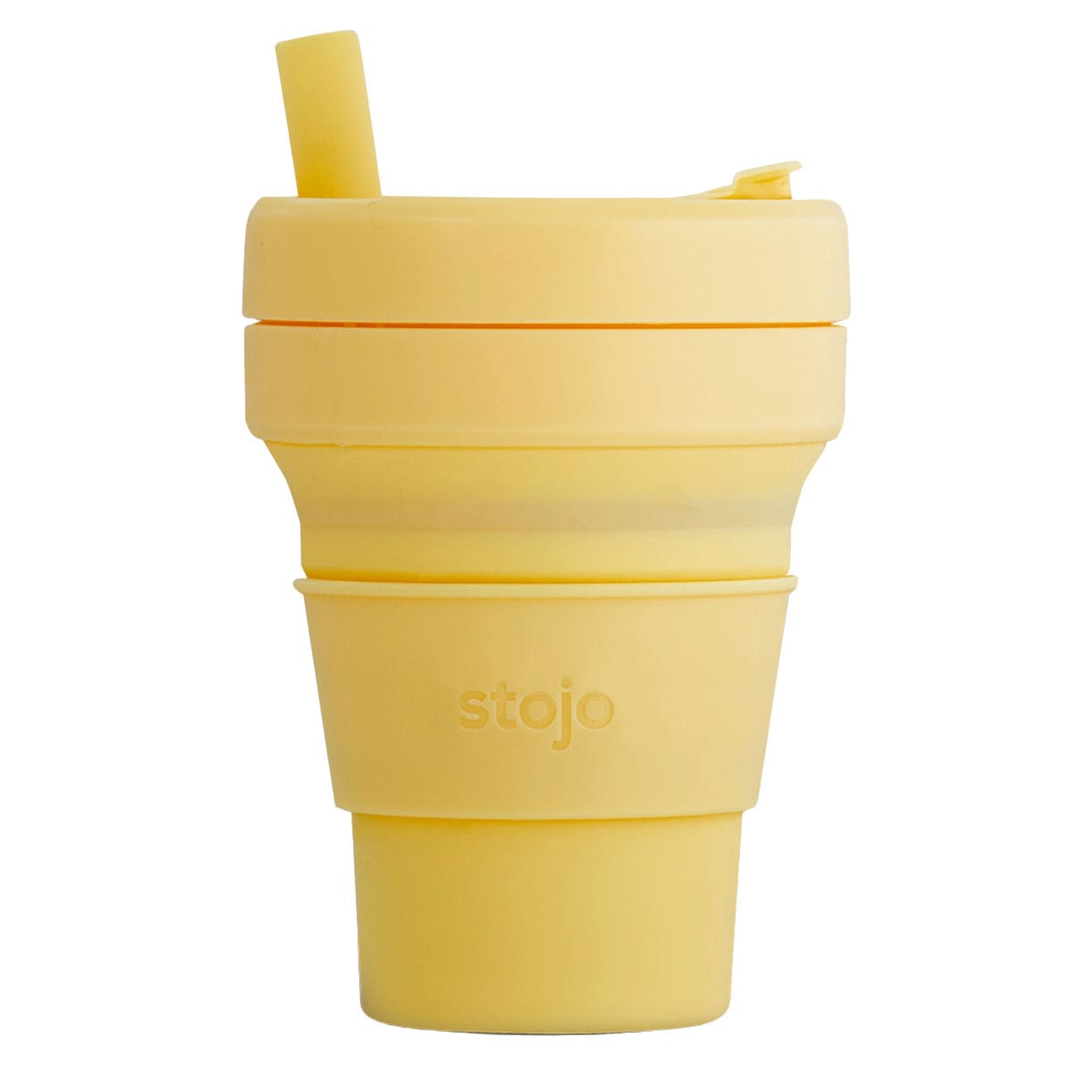 タンブラー stojo JR.CUP 250ml 食洗機 電子レンジ 対応 ストロー付き （ ストージョ シリコン カップ 折りたたみ マイカップ コーヒー ふた付き 持ち運び アイス ホット おしゃれ エコ コーヒーカップ コンパクト オフィス 車 ） 【MIMOSA】