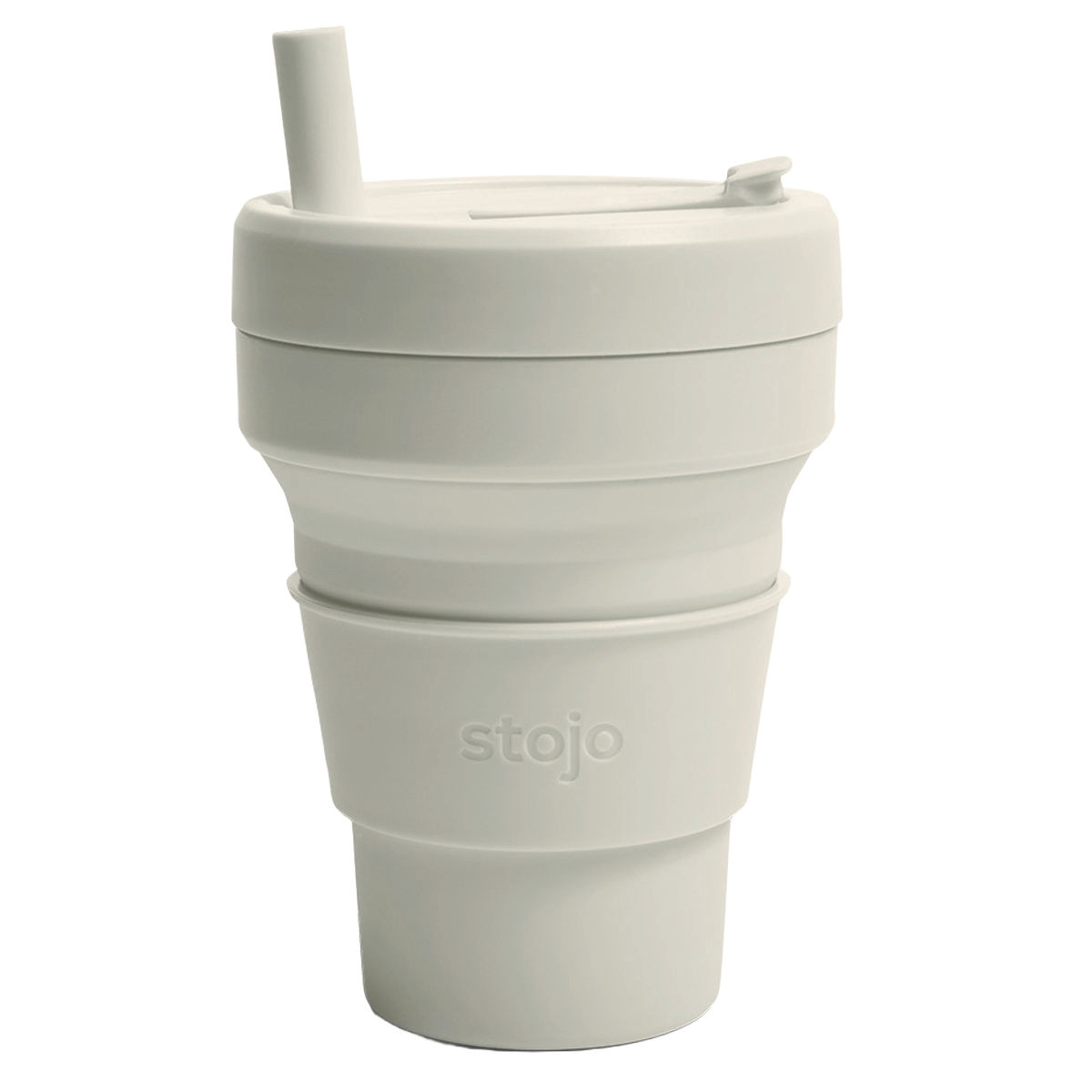 タンブラー stojo BIGGIE 470ml 持ち運び 蓋付き ストロー付き 折りたためる （ ストージョ 水筒 シリコン カップ 折りたたみ 食洗機対応 ふた付き マイカップ マイタンブラー コップ アイス ホット ） 【OAT】