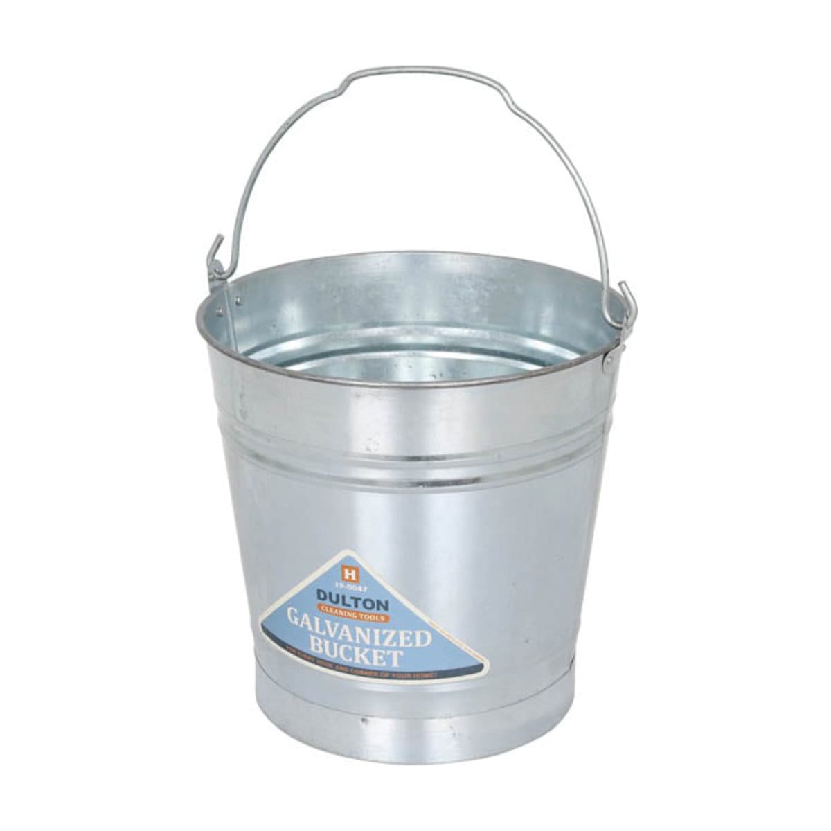 バケツ 6L ガルバナイズドバケツ （ ばけつ スチール製 6リットル ガーデニング 収納 取っ手付き 幅26.5×奥行25×高さ23.5cm シルバー グレー オリーブ おしゃれ ） 【シルバー】