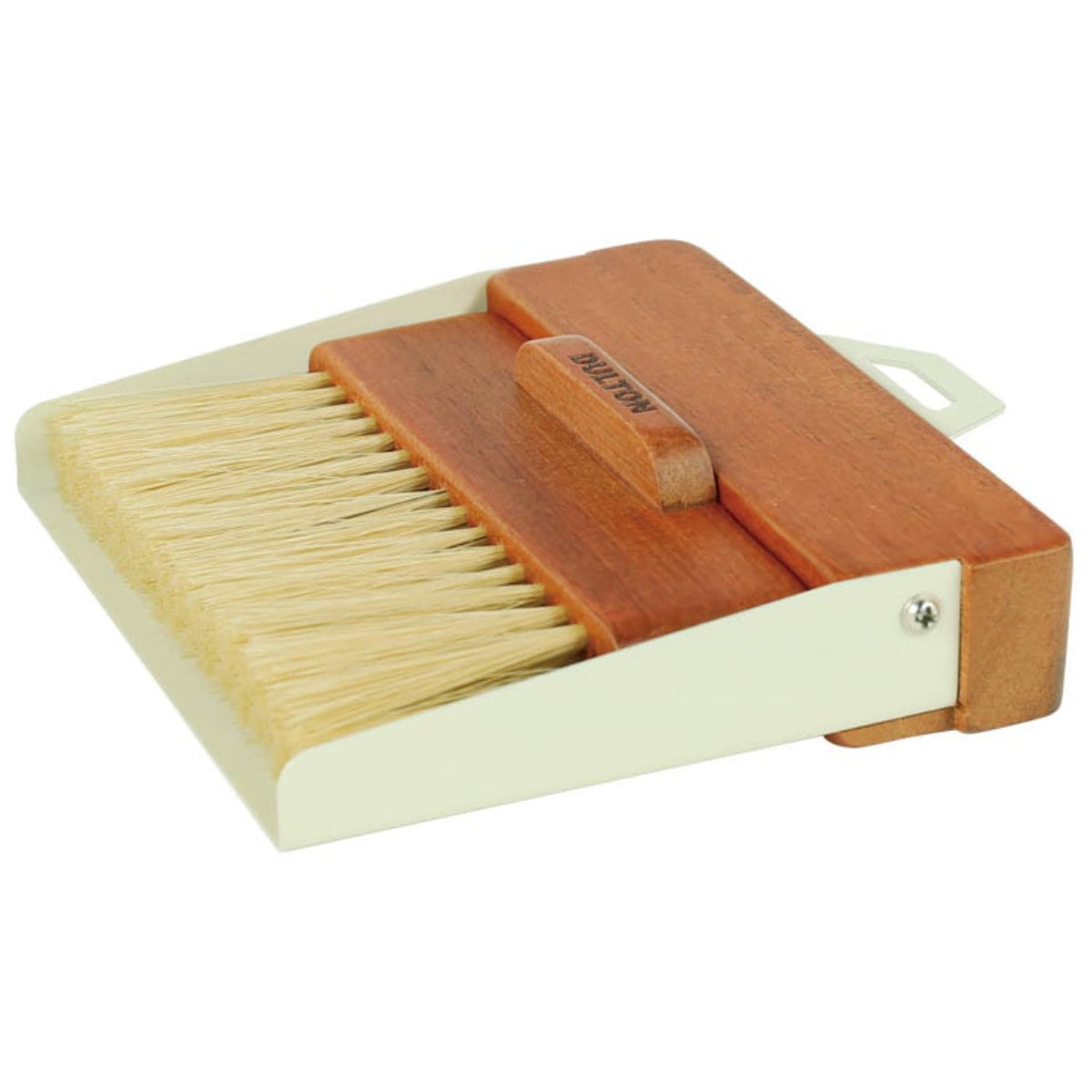 ダルトン ほうきちりとりセット ダストパンアンドブラシ （ DULTON 卓上 ミニ ほうき ちりとり セット 幅14.6 マグネット 木製 スチール 玄関 おしゃれ 箒 ホウキ ほうきセット ちりとり付き 外掃除 掃き掃除 掃除用品 ） 【アイボリー】