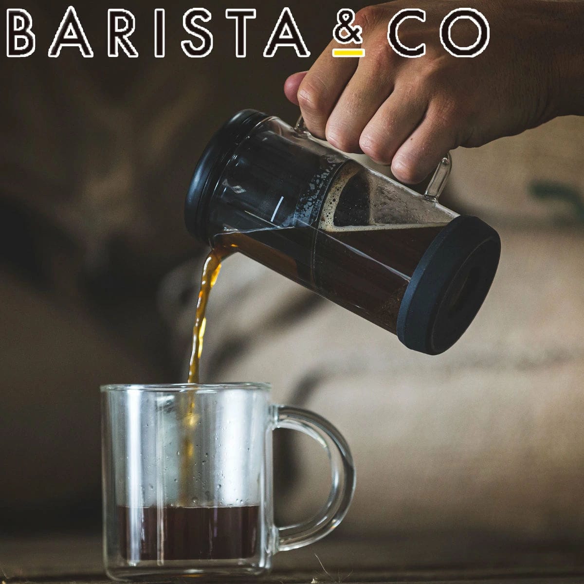 コーヒードリッパー BARISTA＆CO One Brew Black 350ml （ バリスタ＆コー コーヒーメーカー 1杯用 紅茶 コーヒー ドリッパー ペーパーレス 耐熱ガラス ワンブリュー 珈琲 ステンレスフィルター フィルター不要 ）