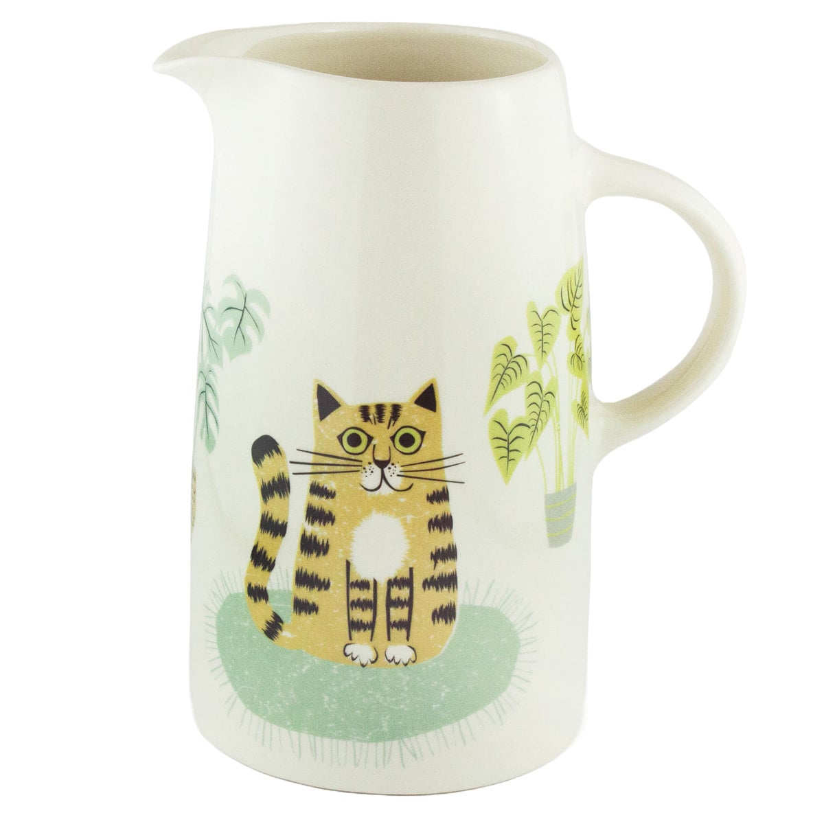 ジャグ Hannah Turner Cat Tall Jug （ ハンナターナー 950ml ピッチャー ポット ウォータージャグ 水差し 花瓶 食洗機対応 電子レンジ対応 陶器 猫 ねこ 水 飲み物 おしゃれ 動物 グッズ アニマル キャット ネコ ）
