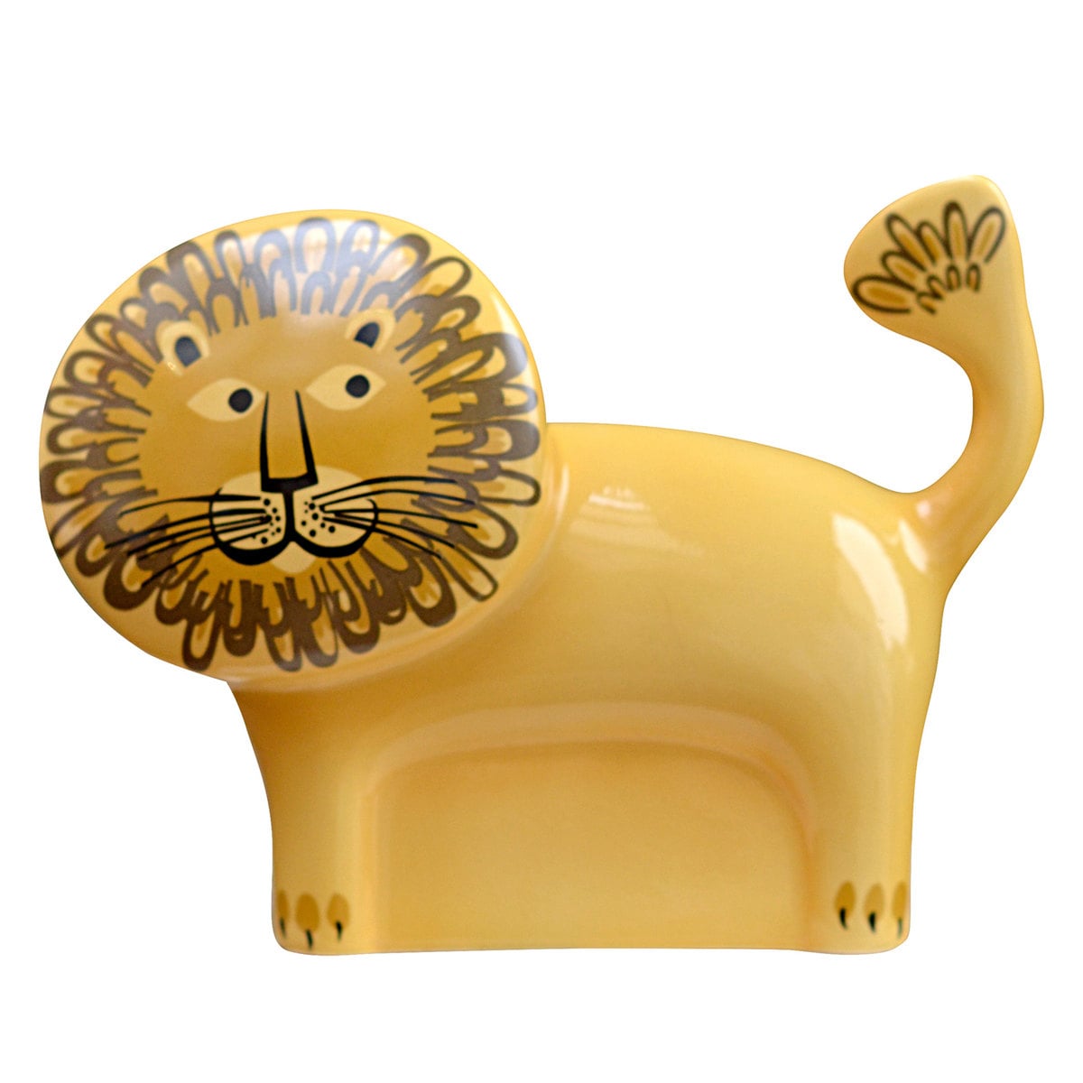 貯金箱 Hannah Turner Money box Lion ライオン （ ハンナターナー マネーボックス コイン マネーバンク 500円玉 貯まる コイン入れ 500円玉貯金 置物 陶器 オブジェ 雑貨 ゴム栓付き 硬貨 アニマル グッズ おしゃれ かわいい ）