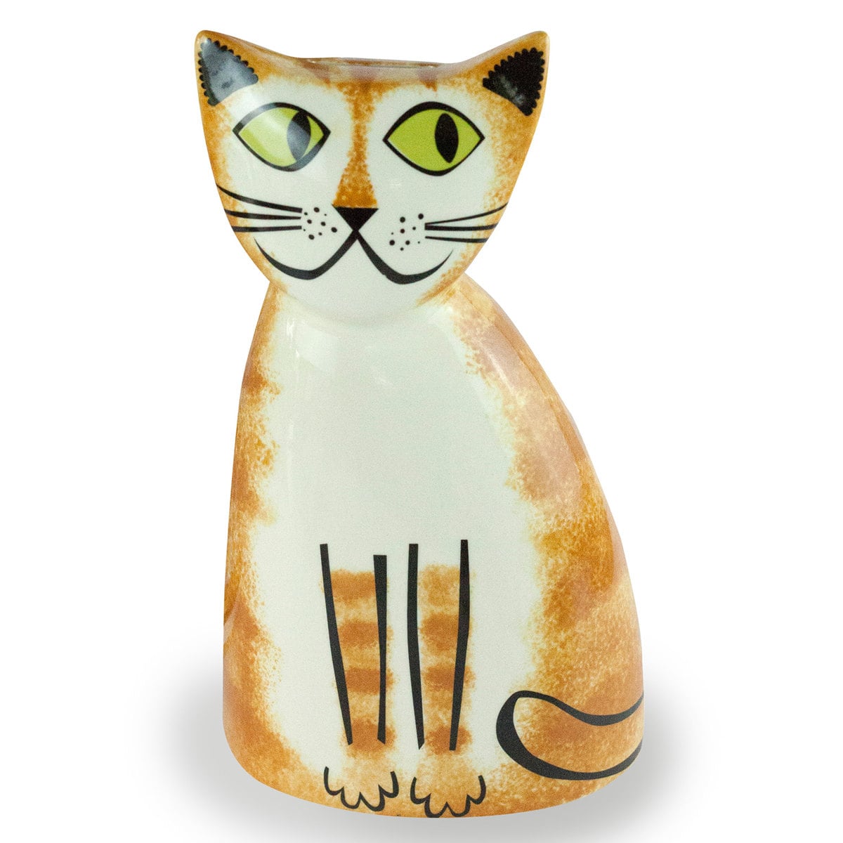 貯金箱 Hannah Turner Money box Cat ネコ （ ハンナターナー マネーボックス コイン マネーバンク 500円玉 貯まる コイン入れ 500円玉貯金 置物 陶器 猫 オブジェ 雑貨 ゴム栓付き 硬貨 アニマル グッズ おしゃれ かわいい ねこ ） 【GINGER】