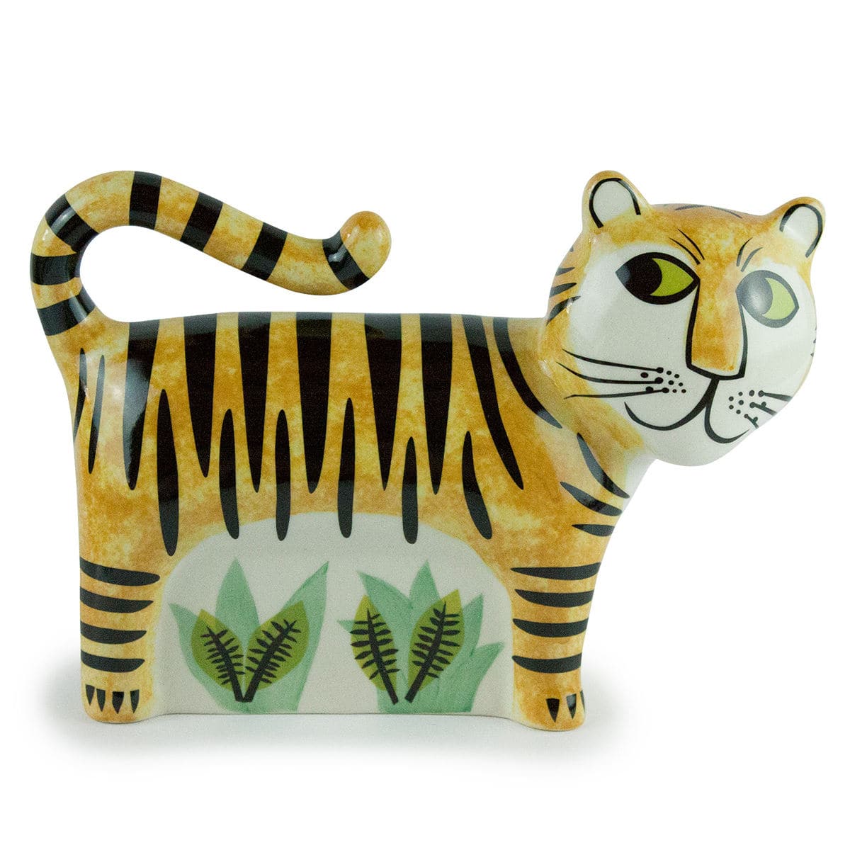 貯金箱 Hannah Turner Money box Tiger トラ （ ハンナターナー マネーボックス コイン マネーバンク 500円玉 貯まる コイン入れ 500円玉貯金 置物 陶器 オブジェ 雑貨 ゴム栓付き 硬貨 アニマル グッズ おしゃれ かわいい ）