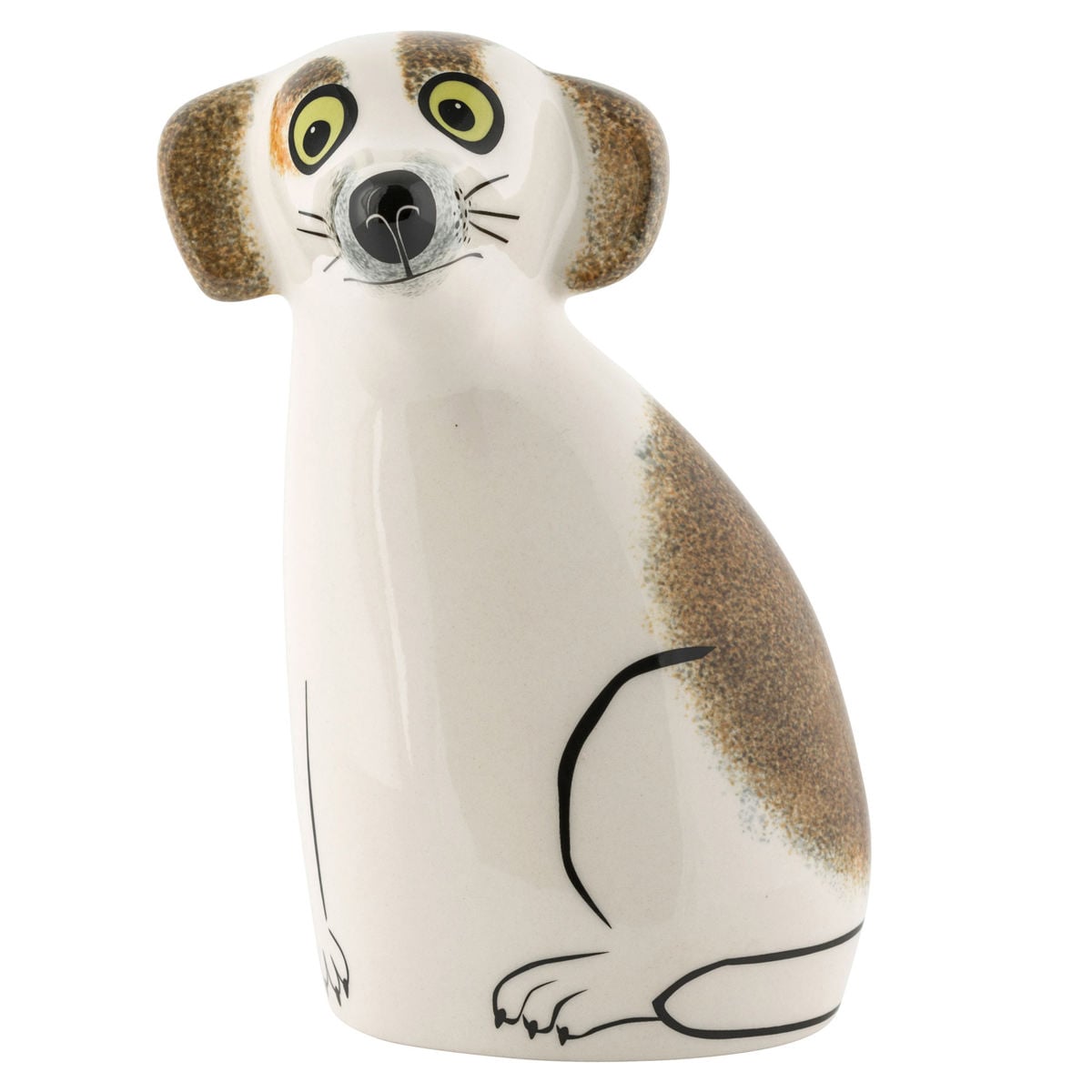 貯金箱 Hannah Turner Money box Dog 犬 （ ハンナターナー マネーボックス コイン マネーバンク 500円玉 貯まる コイン入れ 500円玉貯金 置物 陶器 イヌ オブジェ 雑貨 ゴム栓付き 硬貨 アニマル グッズ おしゃれ かわいい いぬ ） 【BROWN】