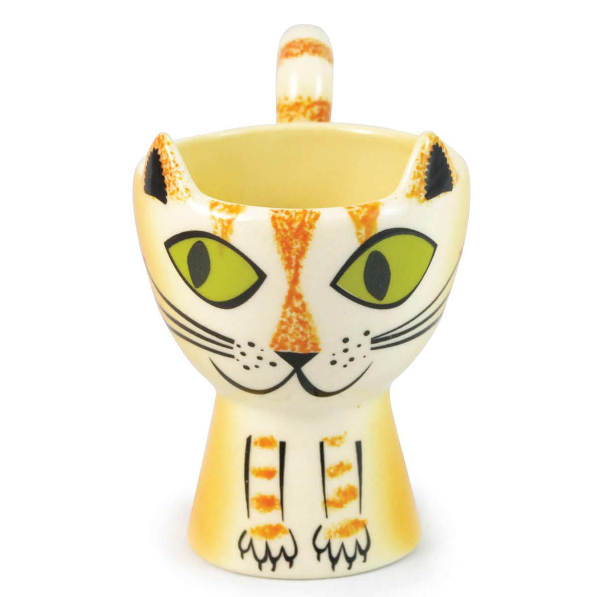 エッグカップ Hannah Turner Egg cups Cat ネコ （ ハンナターナー エッグスタンド 陶器 卵立て 食器 朝食 ゆで卵 小物入れ 小物収納 一輪挿し ねこ 猫 エッグポット たまご立て タマゴ立て ゆでたまご 鍵置き キャット グッズ 雑貨 ） 【GINGER】