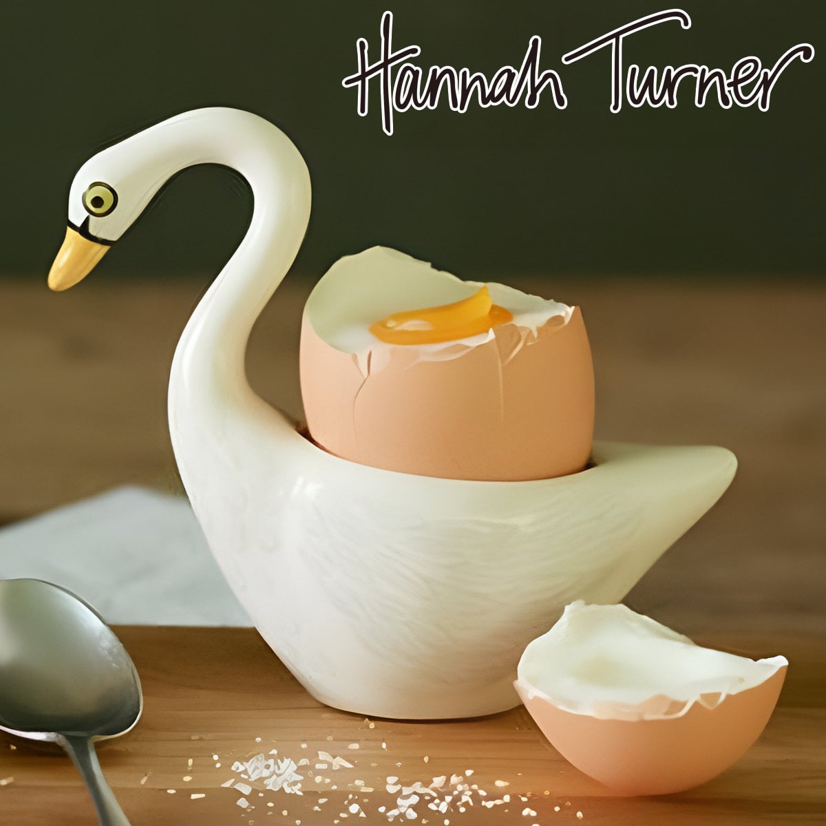エッグカップ Hannah Turner Egg cups Swan White 白鳥 （ ハンナターナー エッグスタンド 陶器 卵立て 食器 朝食 ゆで卵 小物入れ 小物収納 鳥 スワン エッグポット たまご立て ゆでたまご 鍵置き アニマル グッズ 雑貨 ）