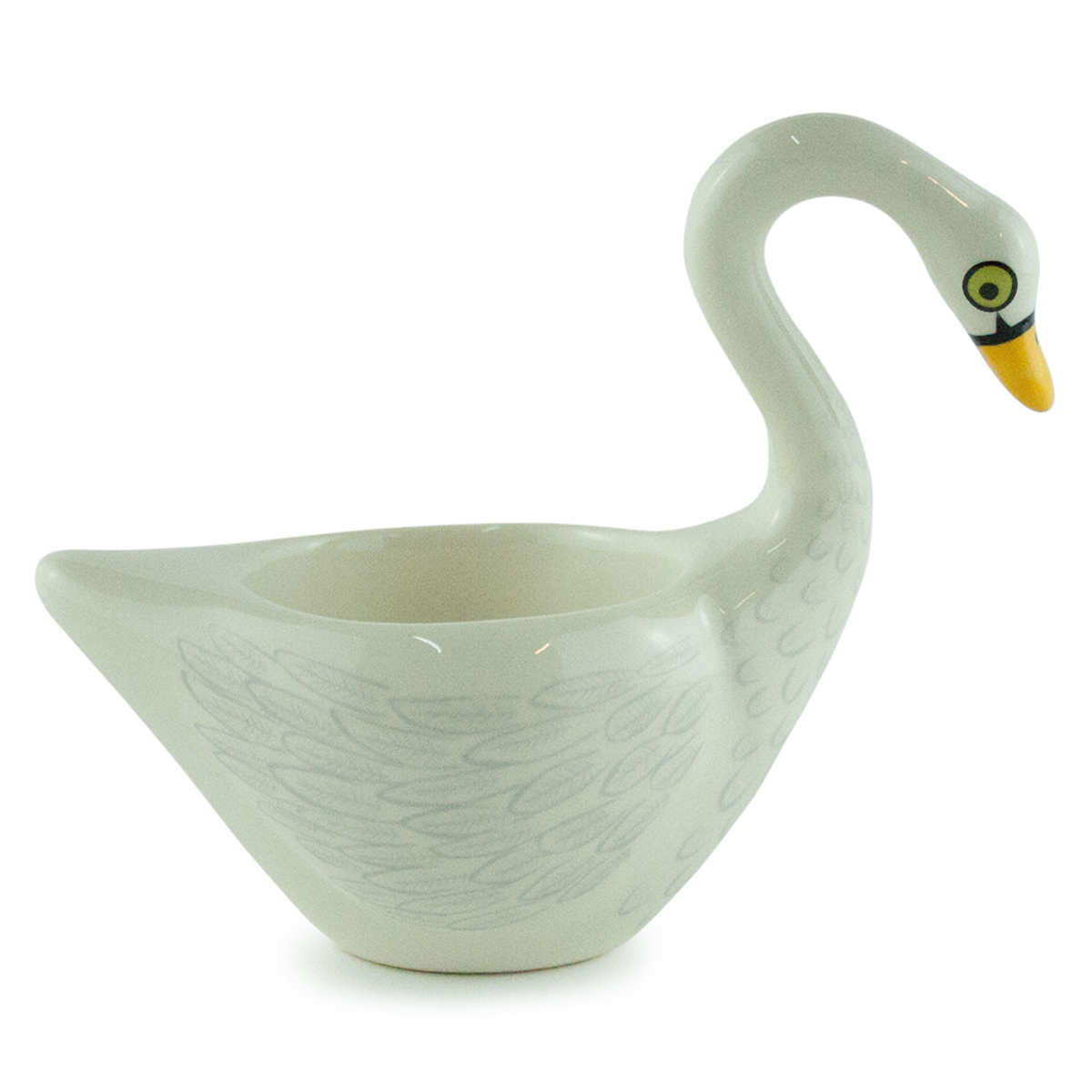 エッグカップ Hannah Turner Egg cups Swan White 白鳥 （ ハンナターナー エッグスタンド 陶器 卵立て 食器 朝食 ゆで卵 小物入れ 小物収納 鳥 スワン エッグポット たまご立て ゆでたまご 鍵置き アニマル グッズ 雑貨 ）