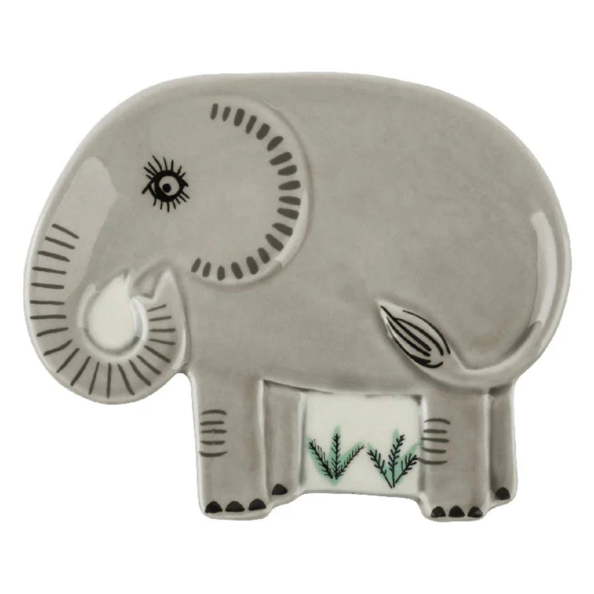 トレイ Hannah Turner Trinket Dish 動物 （ ハンナターナー 陶器 アクセサリートレイ 小物トレイ トレー アクセサリートレー 玄関 鍵置き 猫 ねこ 小物入れ 小物置き 卓上 洗面 カギ 雑貨 おしゃれ グッズ アニマル ） 【Elephant】