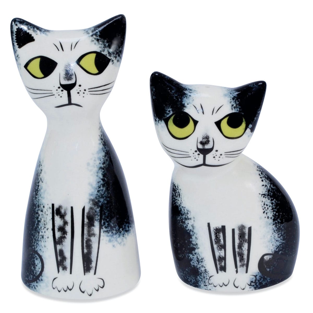 調味料入れ Hannah Turner 塩コショウ入れ （ ハンナターナー 塩コショウ ソルト＆ペッパーボトル 陶器 スパイスボトル 塩 こしょう 容器 置物 調味料容器 調味料ケース 置き物 インテリア ゴム栓 クジャク おしゃれ ） 【CatBlackandWhite】