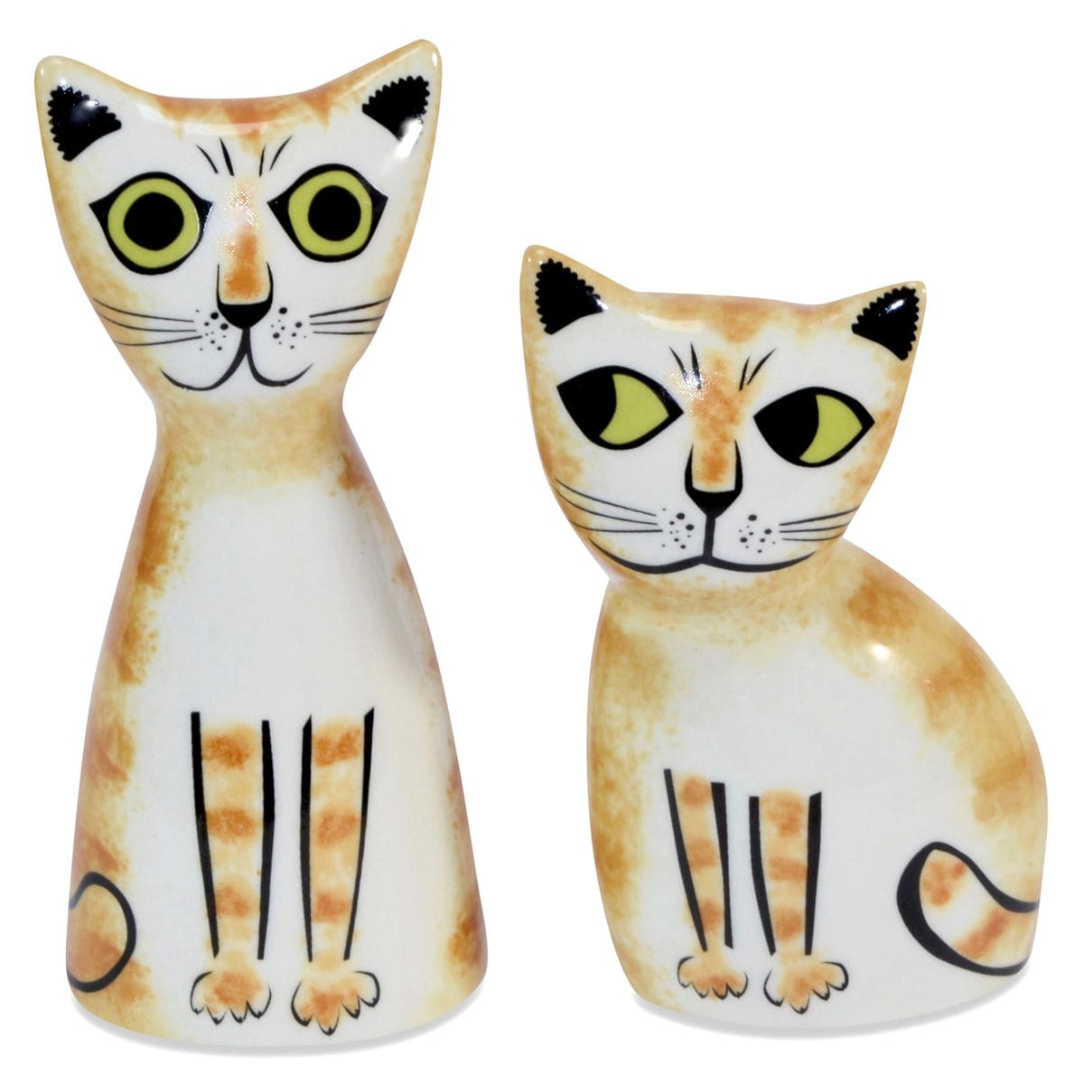 調味料入れ Hannah Turner 塩コショウ入れ （ ハンナターナー 塩コショウ ソルト＆ペッパーボトル 陶器 スパイスボトル 塩 こしょう 容器 置物 調味料容器 調味料ケース 置き物 インテリア ゴム栓 クジャク おしゃれ ） 【CatGingerTabby】